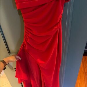 Babyboo Elegant Red Evening Dress w/slit Sz XS